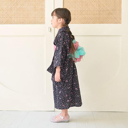【浴衣】簡易穿著♪花色混搭・兩穿分體式（含2條腰帶）