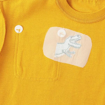 化石印花胸袋短袖T恤