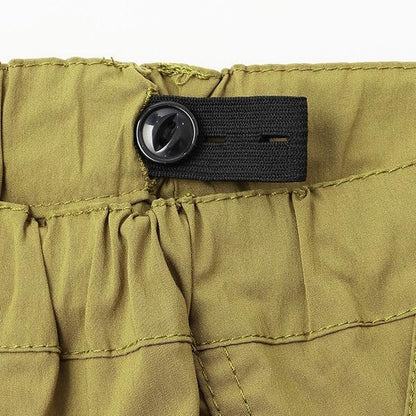 汽車與街道刺繡六分丈工裝褲