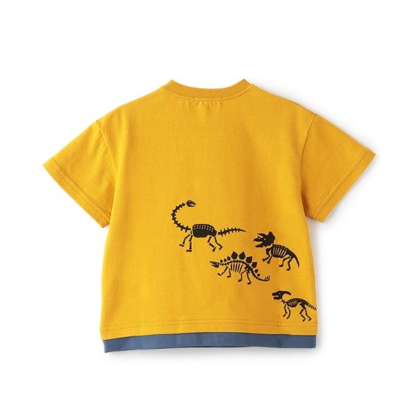 化石印花胸袋短袖T恤