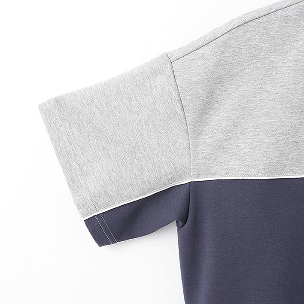 【AMI】拼色半拉鍊套裝