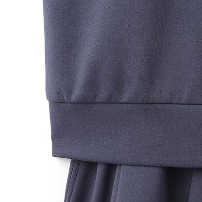 【AMI】拼色半拉鍊套裝