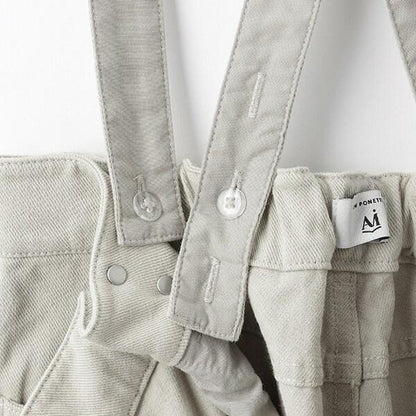 【AMI】帶揹帶寬鬆褲