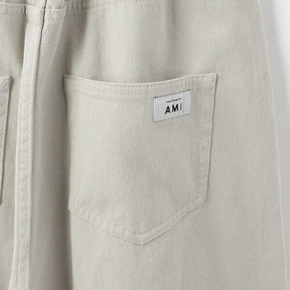 【AMI】帶揹帶寬鬆褲