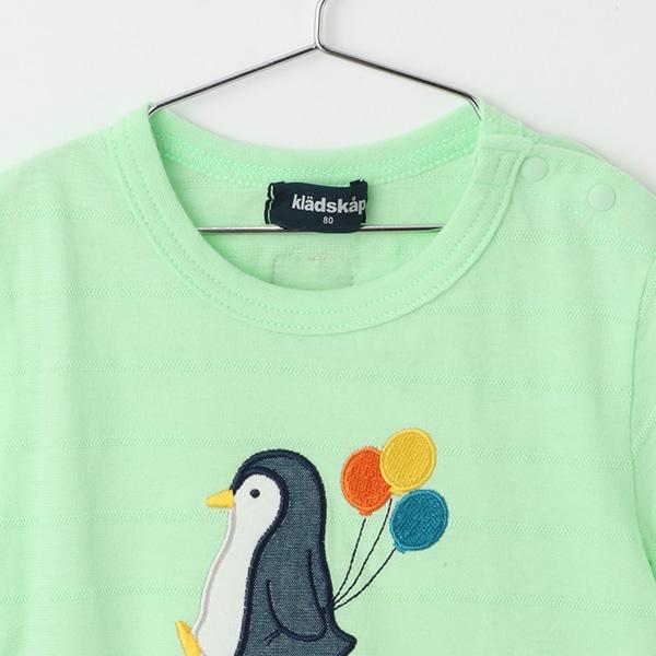 企鵝貼布短袖T恤套裝