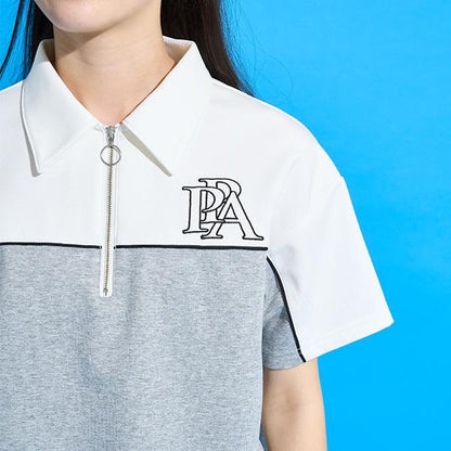 【AMI】拼色半拉鍊套裝