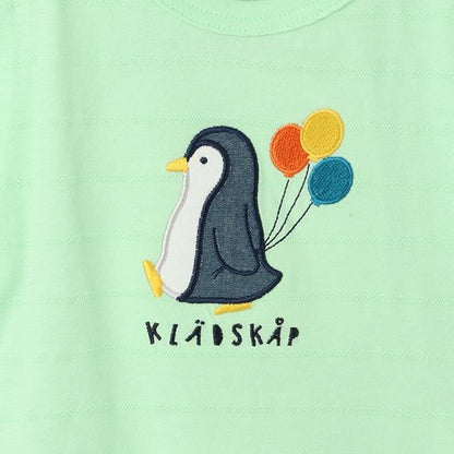 企鵝貼布短袖T恤套裝