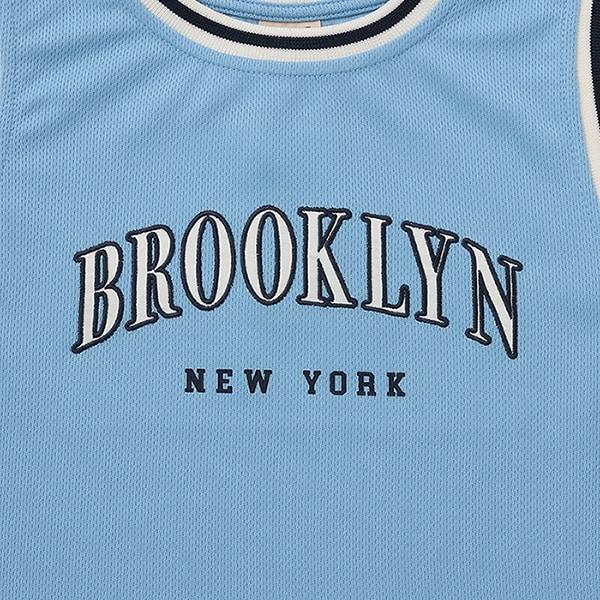 【接觸冷感】拼接款短袖T恤