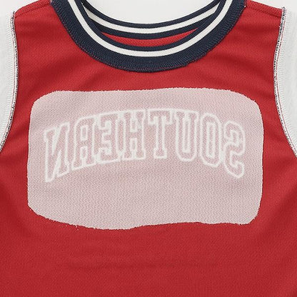 【接觸冷感】拼接款短袖T恤