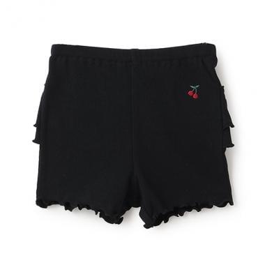 1分長度後背荷葉邊打底褲