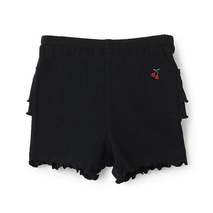 1分長度後背荷葉邊打底褲