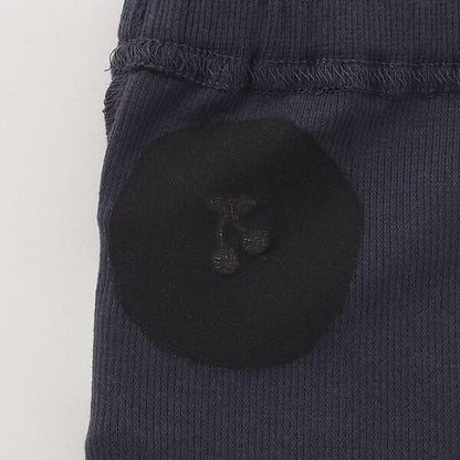 1分長度後背荷葉邊打底褲