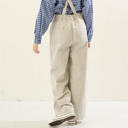 【AMI】帶揹帶寬鬆褲