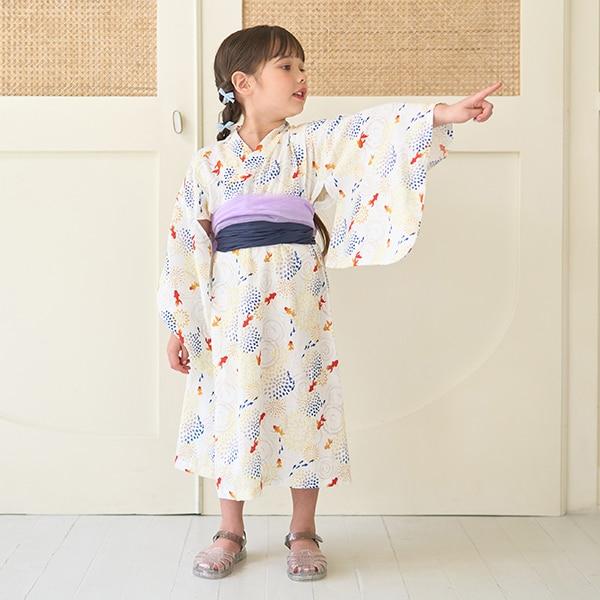 【浴衣】易穿脫款式♪ 多款花色連衣裙式（含2條腰帶）
