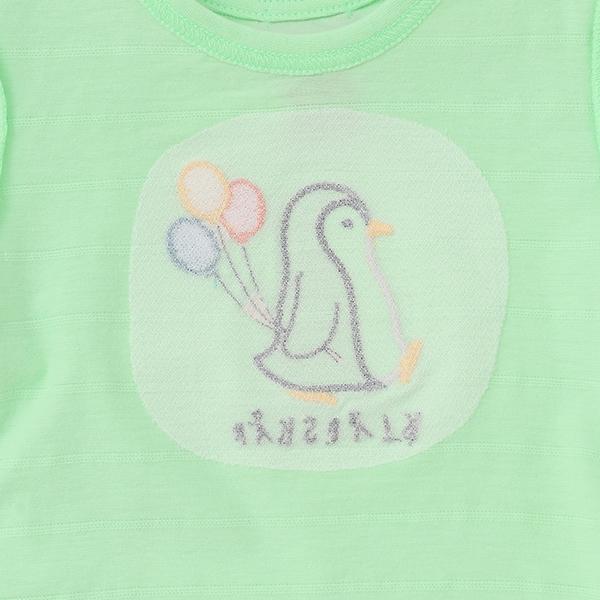 企鵝貼布短袖T恤套裝