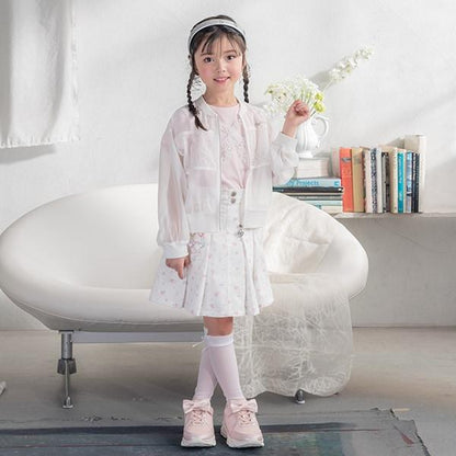 荷葉邊蝴蝶結短袖T恤