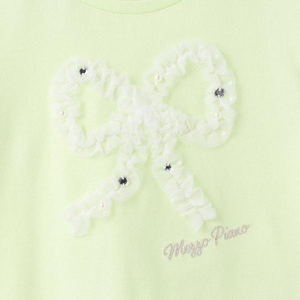 荷葉邊蝴蝶結短袖T恤