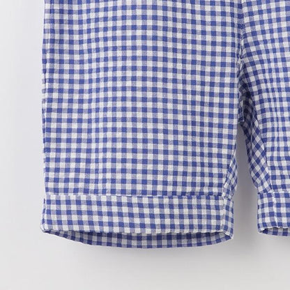 企鵝貼布短袖T恤套裝