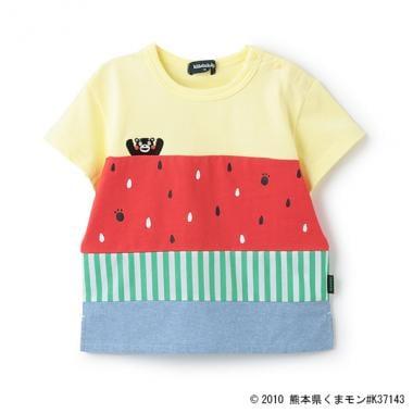 【くまモン】西瓜圖案短袖T恤
