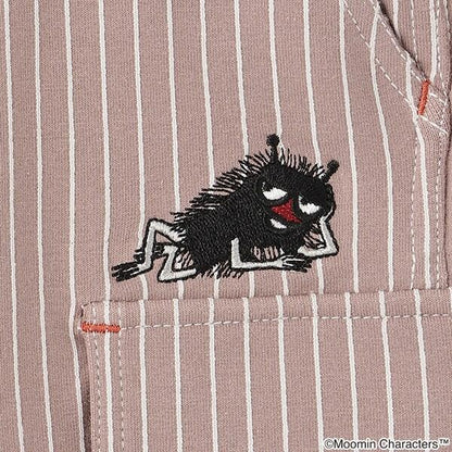 《姆明》/刺繡條紋六分褲