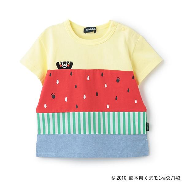 【くまモン】西瓜圖案短袖T恤