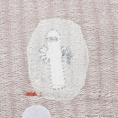 《姆明》/刺繡條紋六分褲