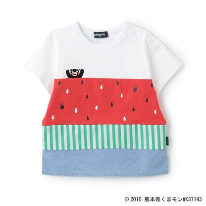 【くまモン】西瓜圖案短袖T恤