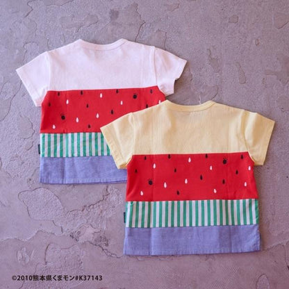 【くまモン】西瓜圖案短袖T恤