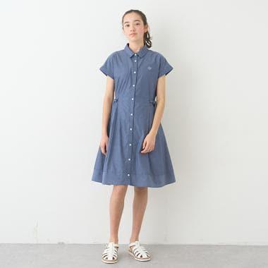 蝴蝶結襯衫連衣裙