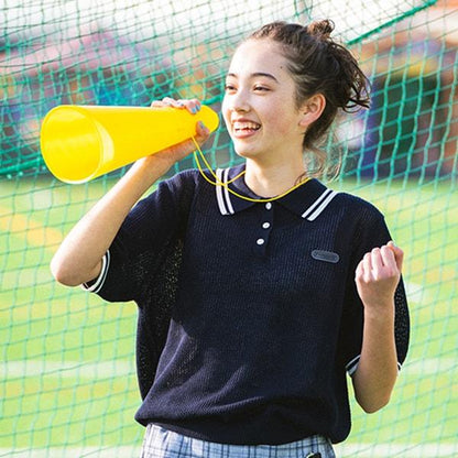 網眼短袖針織POLO衫