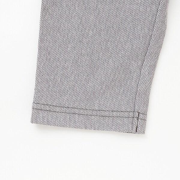 條紋提花電車刺繡七分褲