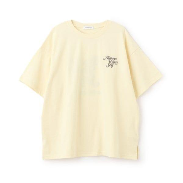 有機棉花卉印花T恤