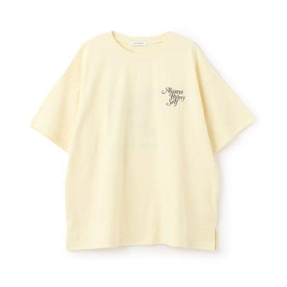 有機棉花卉印花T恤