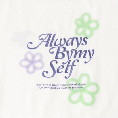 有機棉花卉印花T恤