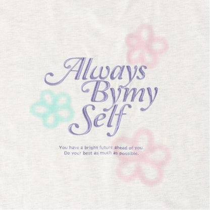 有機棉花卉印花T恤