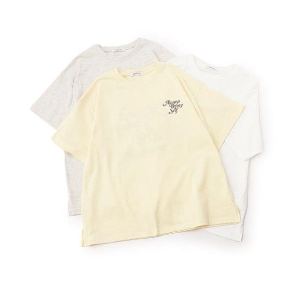 有機棉花卉印花T恤