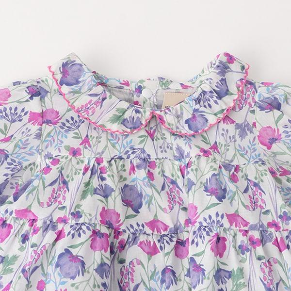 花卉圖案長款上衣褲子套裝