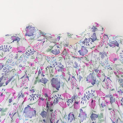 花卉圖案長款上衣褲子套裝