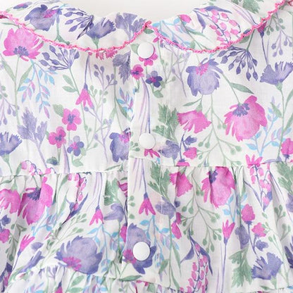 花卉圖案長款上衣褲子套裝