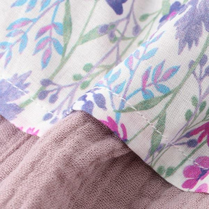 花卉圖案長款上衣褲子套裝