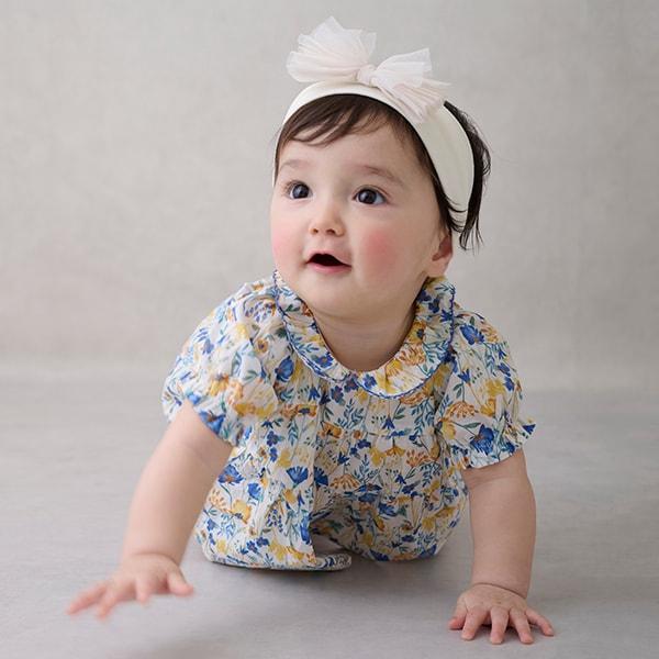 花卉圖案長款上衣褲子套裝