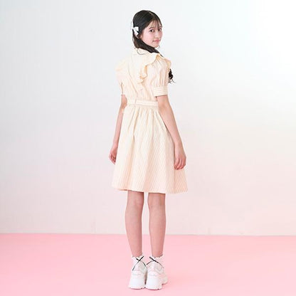【Nico☆Petit登載】半拉鍊荷葉邊連衣裙