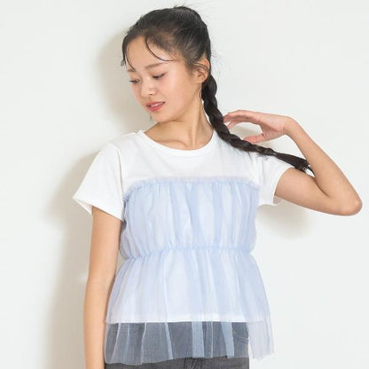 拼接層疊短袖T恤