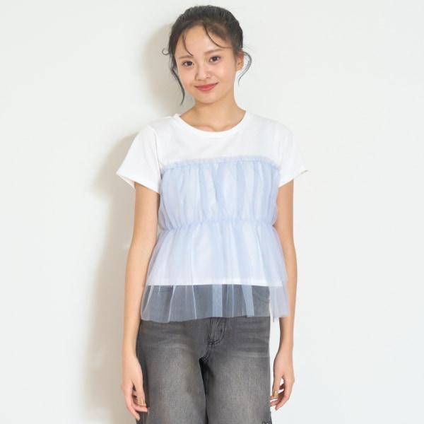 拼接層疊短袖T恤