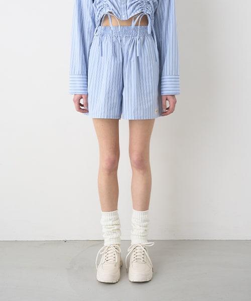 條紋短褲【韓國時尚】