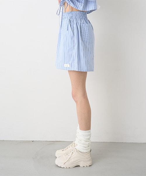 條紋短褲【韓國時尚】