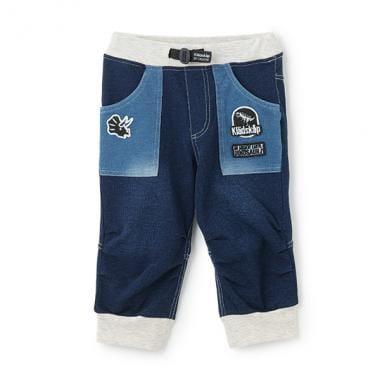 【人氣商品】【直營店無售】恐龍刺繡貼布六分褲帶羅紋褲腳