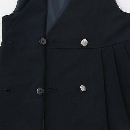 *百褶拼接連衣裙