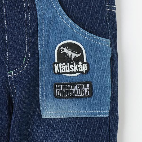 【人氣商品】【直營店無售】恐龍刺繡貼布六分褲帶羅紋褲腳