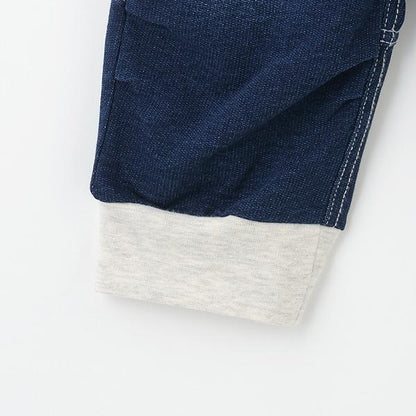 【人氣商品】【直營店無售】恐龍刺繡貼布六分褲帶羅紋褲腳